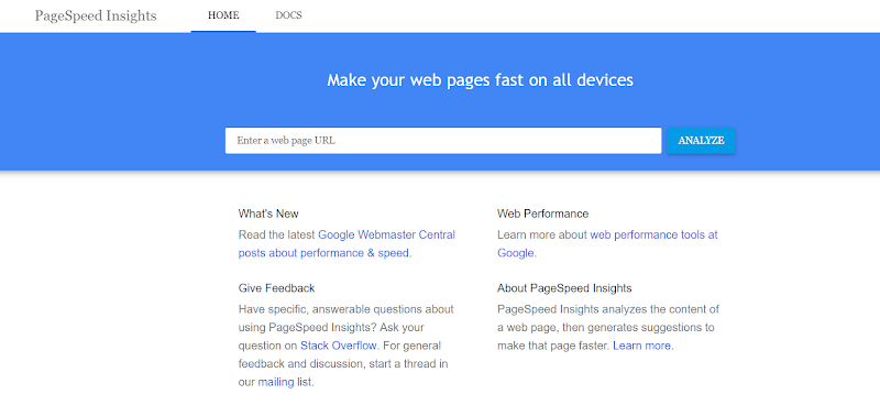 page speed insight website optimizatiom